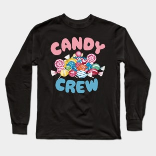Candy Crew Party Lover Halloween Party Cute Trick or Treat Long Sleeve T-Shirt